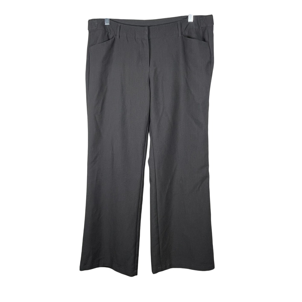 Joe B Dress Pants Women Gray Flare Leg Trousers Size‎ 12